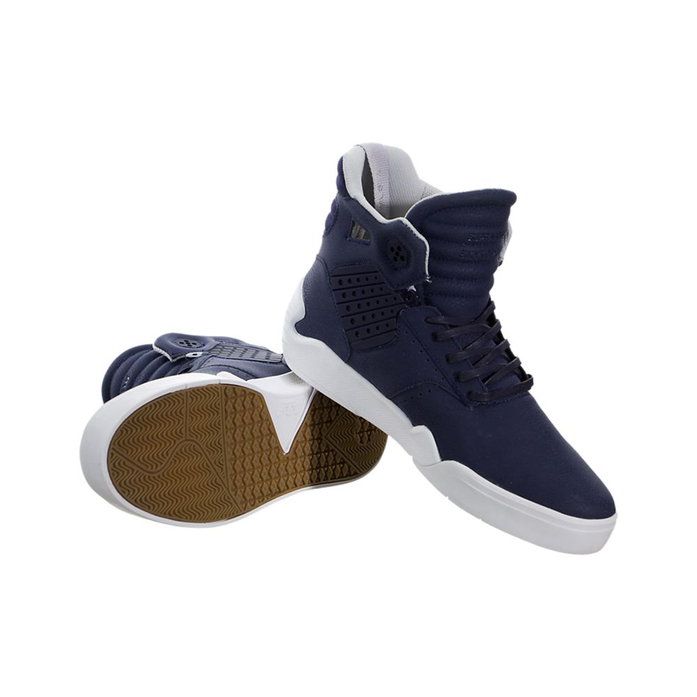 Baskets Montantes Supra SkyTop IV Bleu Marine Navy/White Homme | IVX-19747507